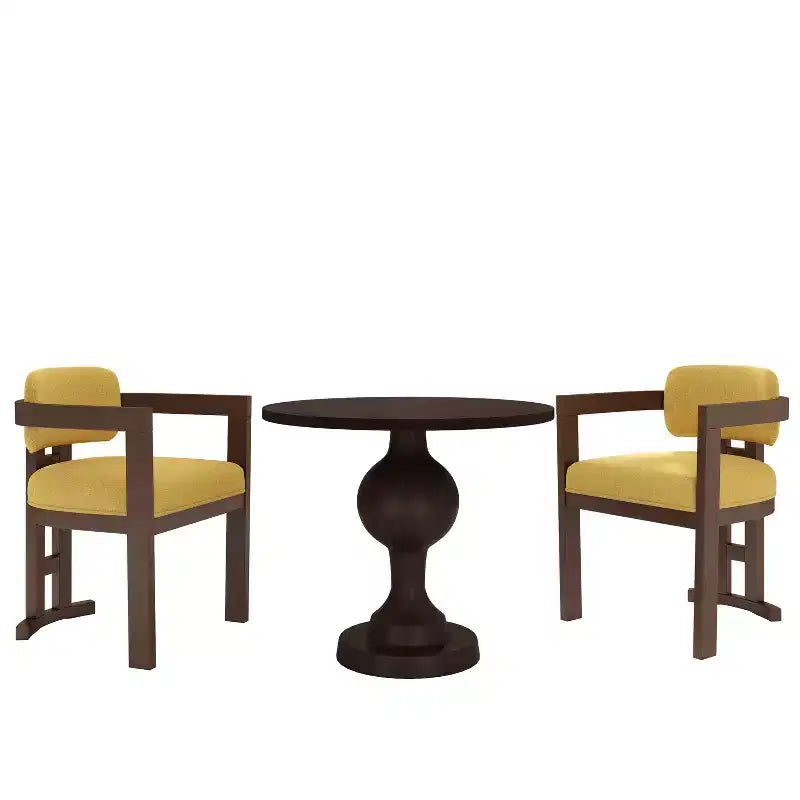 Christopher Knight Home Jace 3 Piece Birch Wood and Aluminum Upholstered Dining Set