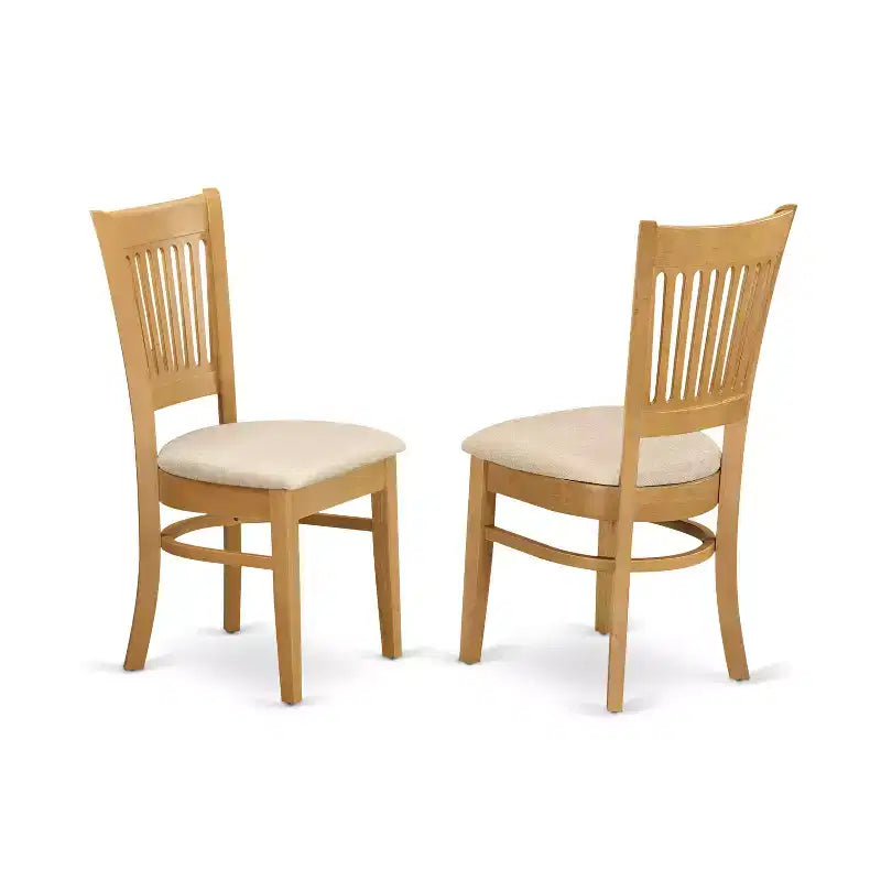HomeStock Oak 5 Piece Kitchen Table and Chairs Set