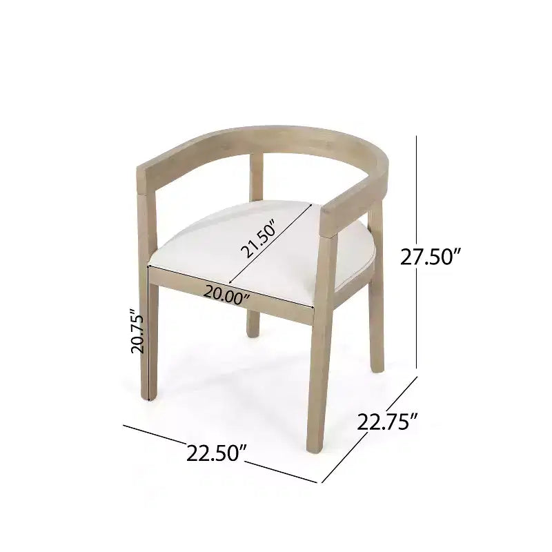Christopher Knight Home Sticks Contemporary 7 Piece Dining Set with Rubberwood Upholstered Chairs
