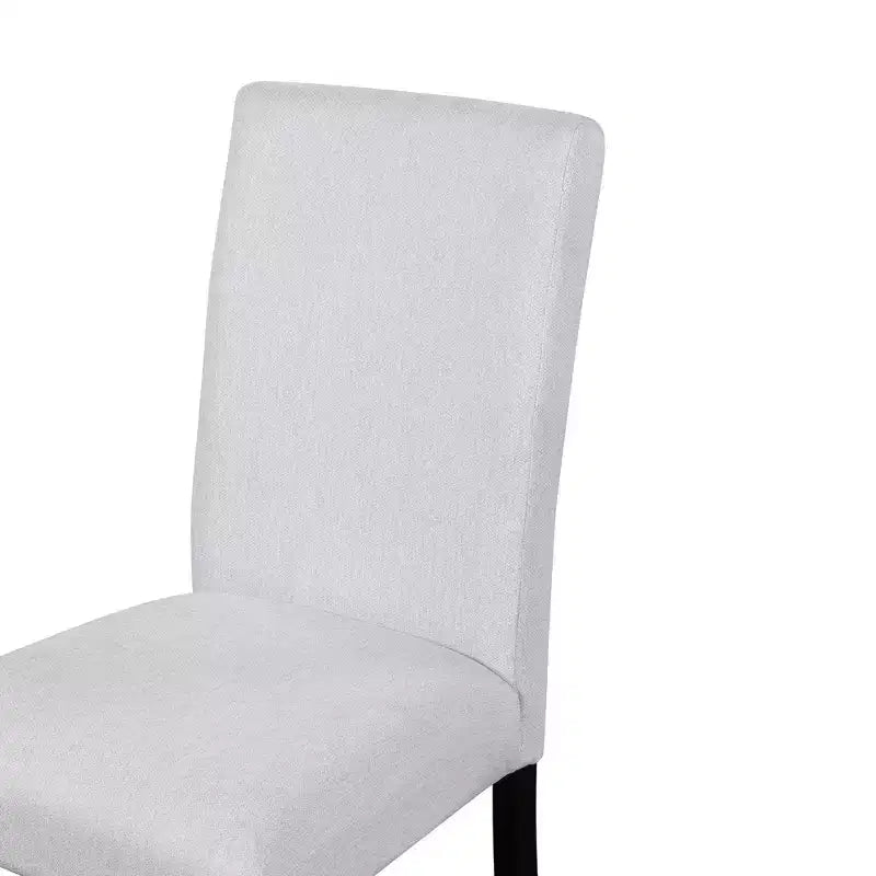 5 Piece Round Dining Table Set for 4, Modern Marble Dining Table and 4 High Back Upholstered Chairs