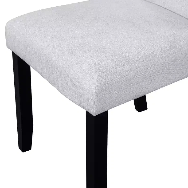 5 Piece Round Dining Table Set for 4, Modern Marble Dining Table and 4 High Back Upholstered Chairs