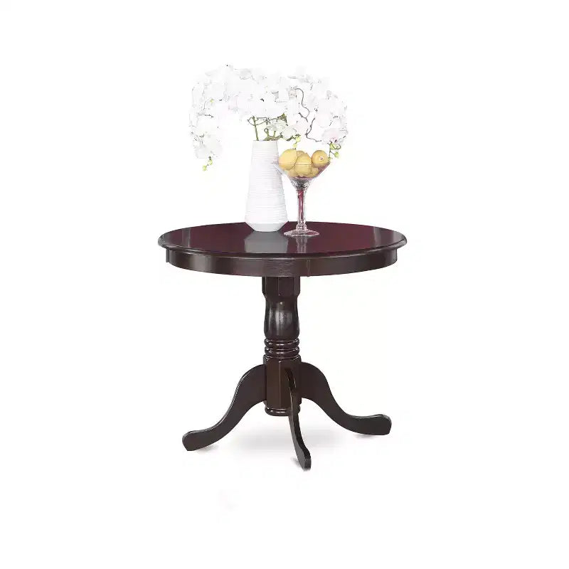 HomeStock Belmont Kitchen Table Set- Table Plus 2 Dining Chairs, Cappuccino