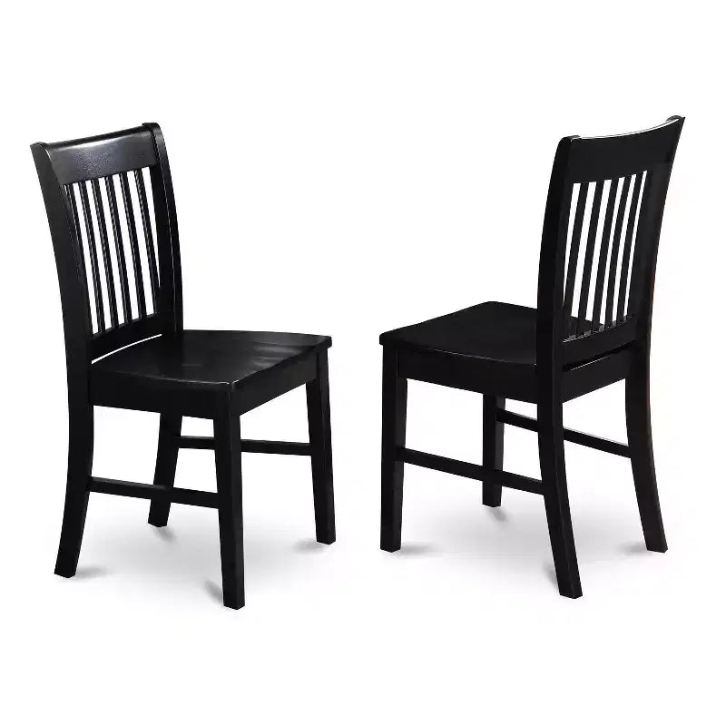 HomeStock Belmont Formal Dining Room Set-Dinette Table And Dinette Chairs, Black