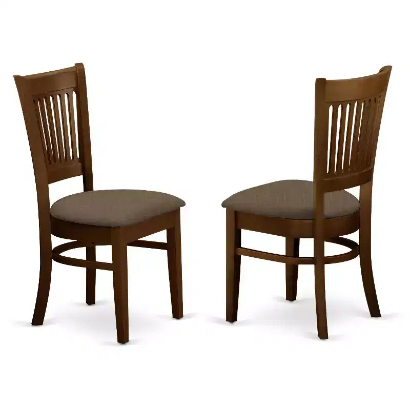 HomeStock Belmont Dining Table Set - With A 12In Leaf Table And Dinette Chairs, Espresso