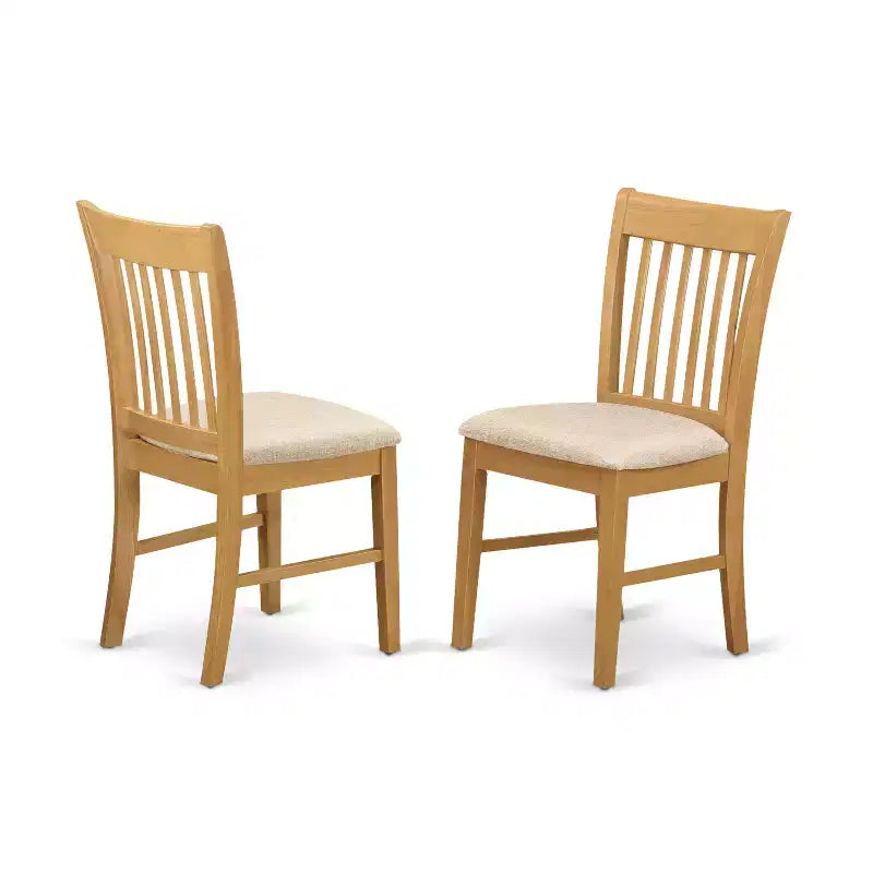 HomeStock Belmont 3-Pc Small Kitchen Table Set, Oak