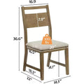 AMERLIFE 46 Round Solid Wood Dining Table, Chairs, Mid-Century Kitchen & Lining Room Furniture