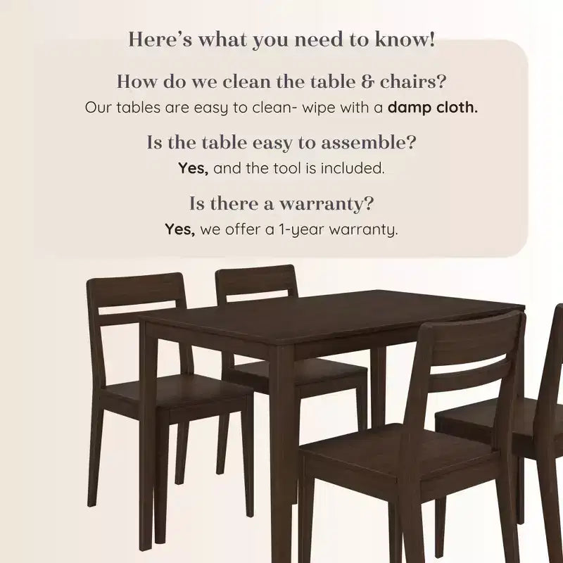 Crew Dining Chair and Table Combo