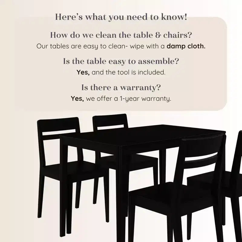 Crew Dining Chair and Table Combo