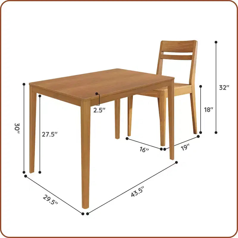 Crew Dining Chair and Table Combo