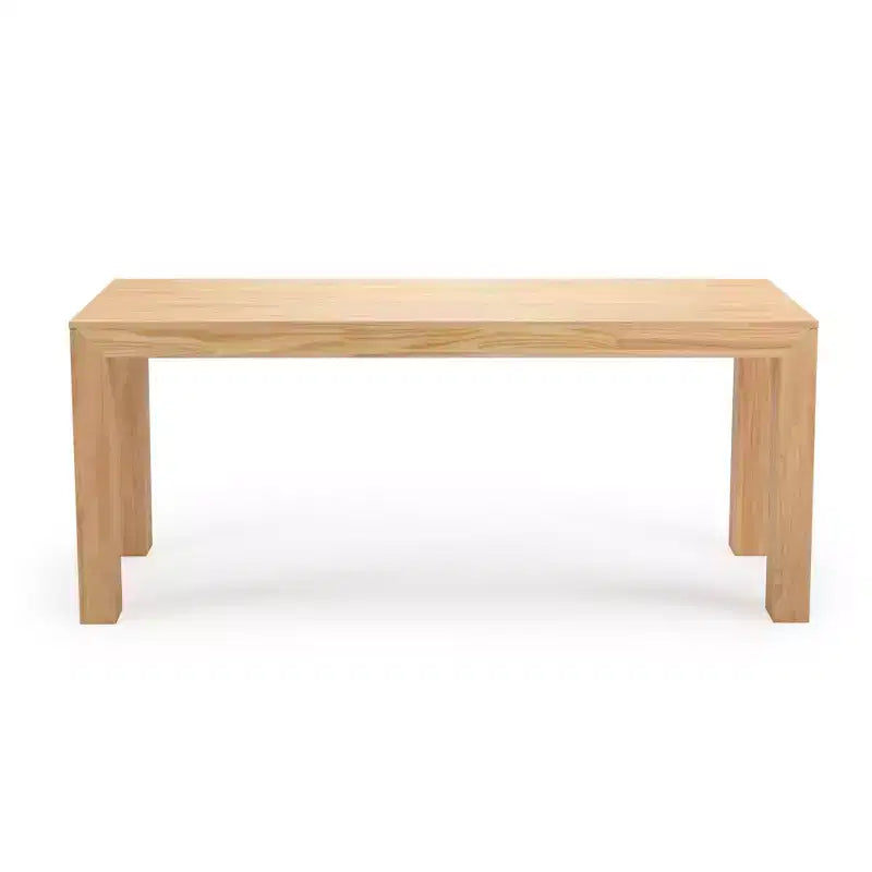 Plank+Beam 72 Modern Solid Wood Dining Table Set, + 6 Chairs Walnut