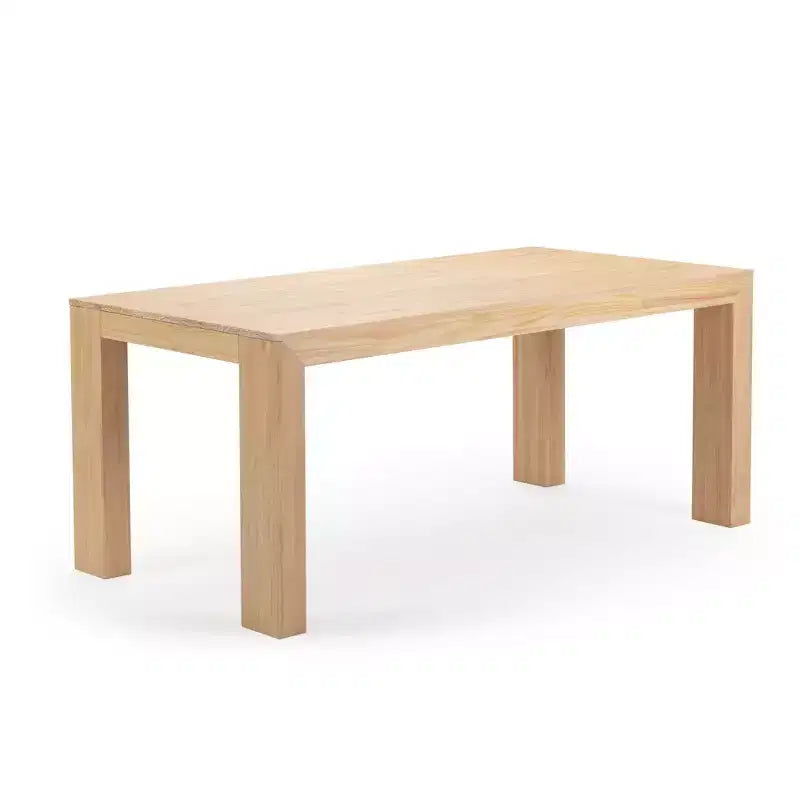 Plank+Beam 72 Modern Solid Wood Dining Table Set, + 6 Chairs Walnut