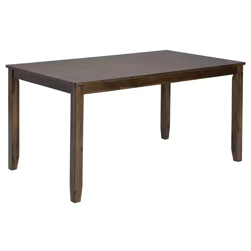 Homy Casa 6-Piece Wooden Dining Table Set with 4 Upholstered Chairs and Bench, Rectangular Kitchen Table, Walnut