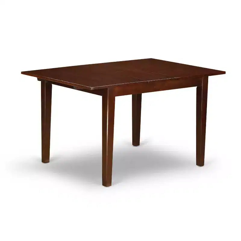 HomeStock 5-Pc Mahogany Finish Solid Wood Top - Dining Room Set - Seats 4