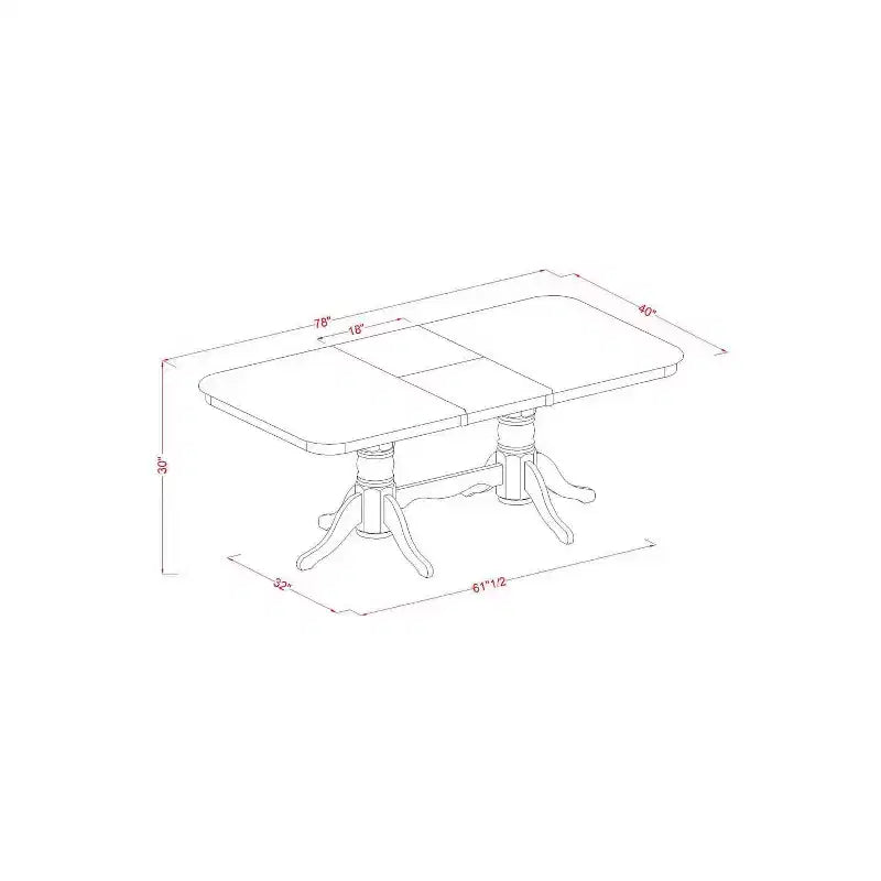 Dining Table Set with Chairs - Kitchen Table Set for 6-8 People - Modern Farmhouse Style