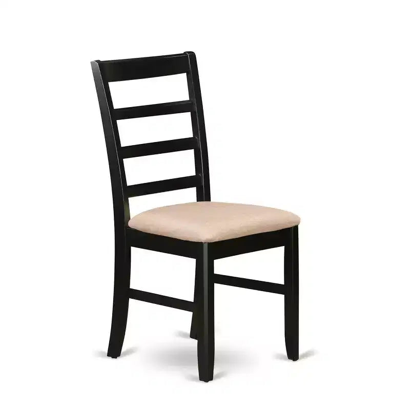 Medieval Round Dining Table Set - 5 Piece Kitchen Chairs & Table - Linen Fabric - 42 Inch