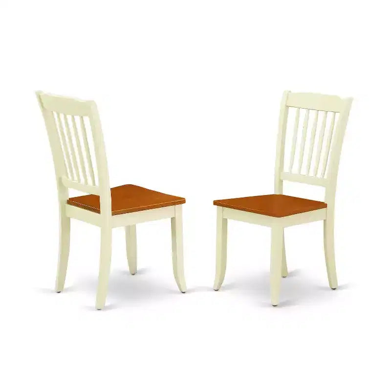 HomeStock 21-Piece Mahogany Finish Solid Wood Top-Dining Room Set-Seats 4