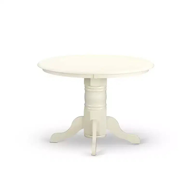 Southwestern Dining Set 5Pc Round Table & Chairs - 42 Inch Table, Vertical Slatted Design