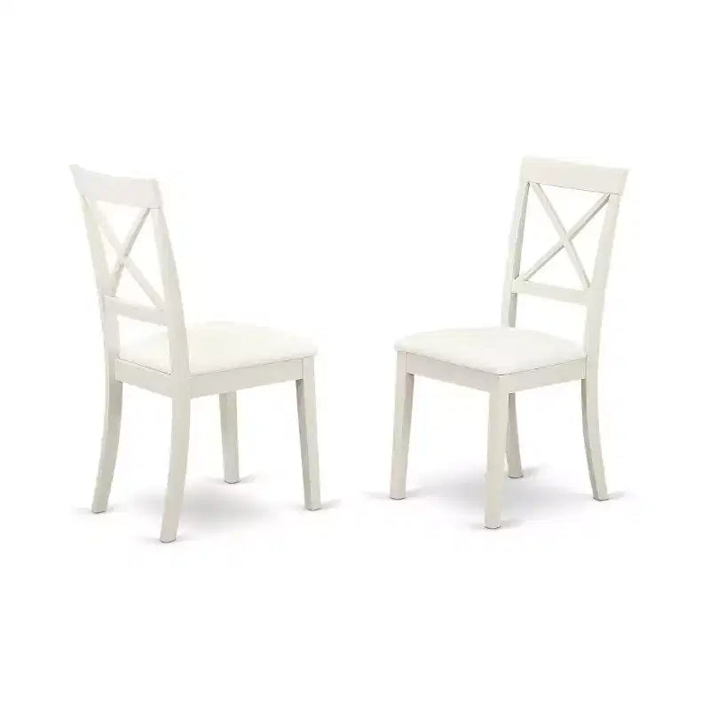 5-Piece Buttermilk and Cherry Solid Wood Top - Dining Room Set - Seats-4