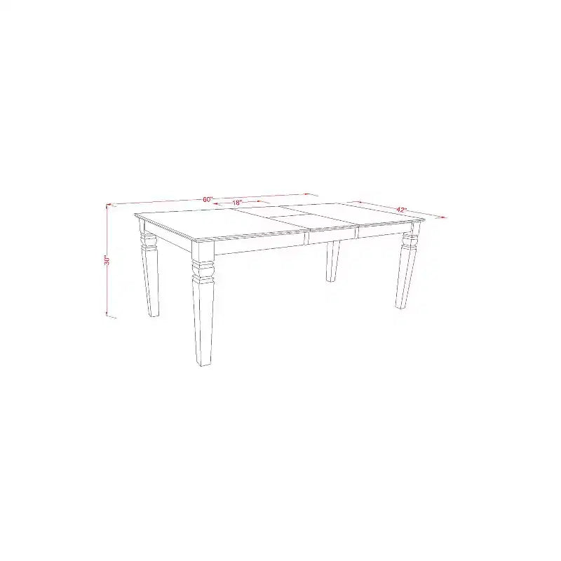 Dinette Table Set with Chairs - Kitchen Dining Room Table 7 Piece Set