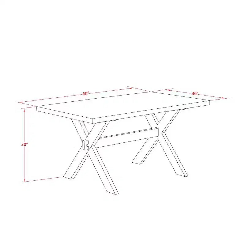 HomeStock 5-Piece Wire Brushed Linen White Finish Solid Wood Top Dining table with 4-Chairs