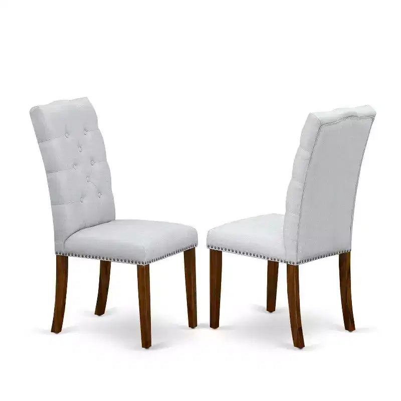 HomeStock 3-Pc Natural Oil Finish Solid Wood Top - Round Dining Room Set - Seats 4
