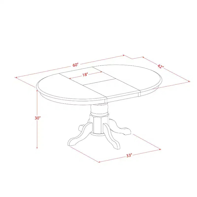 Southwestern Dining Set 5 Piece Table & Chair Set - Modern Farmhouse Kitchen Furniture