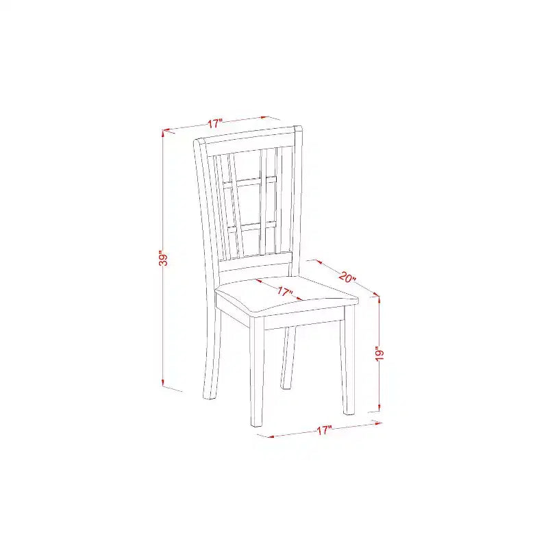 Southwestern Dining Set 5 Piece Table & Chair Set - Modern Farmhouse Kitchen Furniture