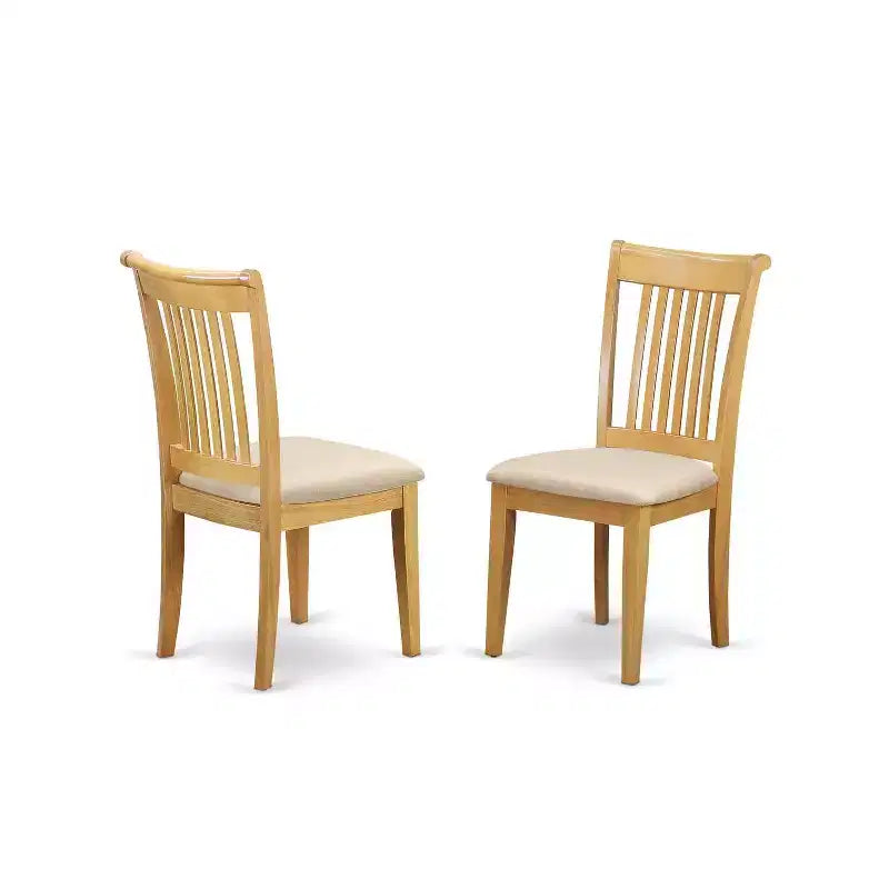 Dinette Table Set 3 Piece - Kitchen Table with Chairs, Small Space Dining Set, Oak Finish