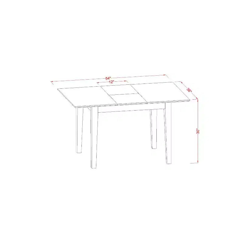 Dinette Set - Kitchen Table & Chairs - Small Dining Room Set - Modern Design
