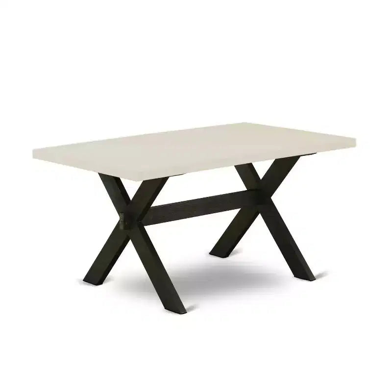 5-Piece Natural Oak Finish Solid Wood Top Dining table with 4 Chairs with