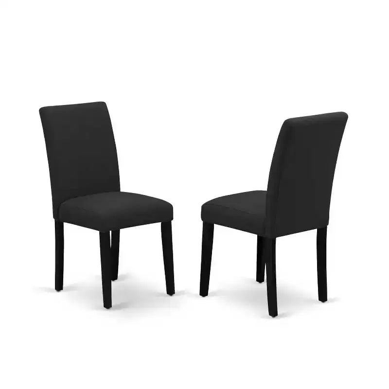 3-Piece Wirebrushed Black Solid Wood Top - Dining Room Set (Seats-4)