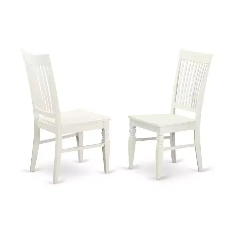 HomeStock 3-Pc Buttermilk and Cherry Solid Wood Top - Dining Room Set - Seats 4