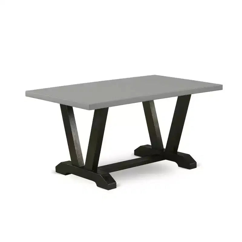 HomeStock 6-Piece Rectangle Natural Oak Finish Solid Wood Top Dining Table with 1-Bench, 4-Chairs