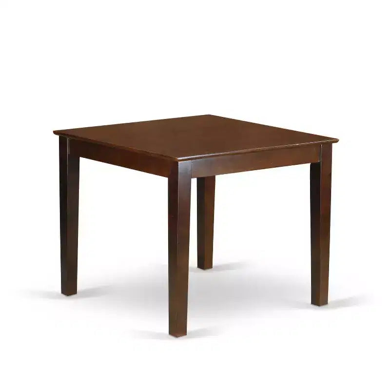 HomeStock 3-Piece Mahogany Finish Rectangular Solid Wood Top Dining Table Set