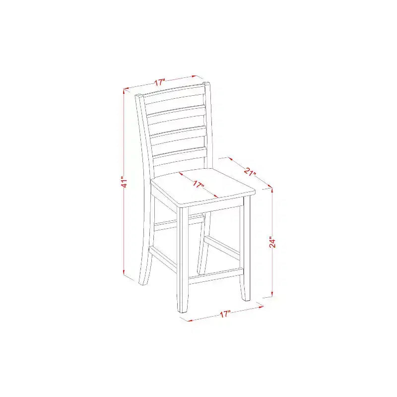 Art Deco Dining Set - Round Table & Chairs - Modern Kitchen Height Set