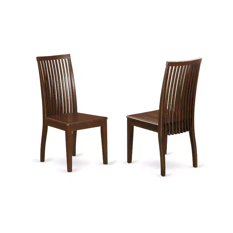 Dinette Set 3 Piece - Table & 2 Chairs - Wood Dining Set - Antique Accents - Mahogany Finish