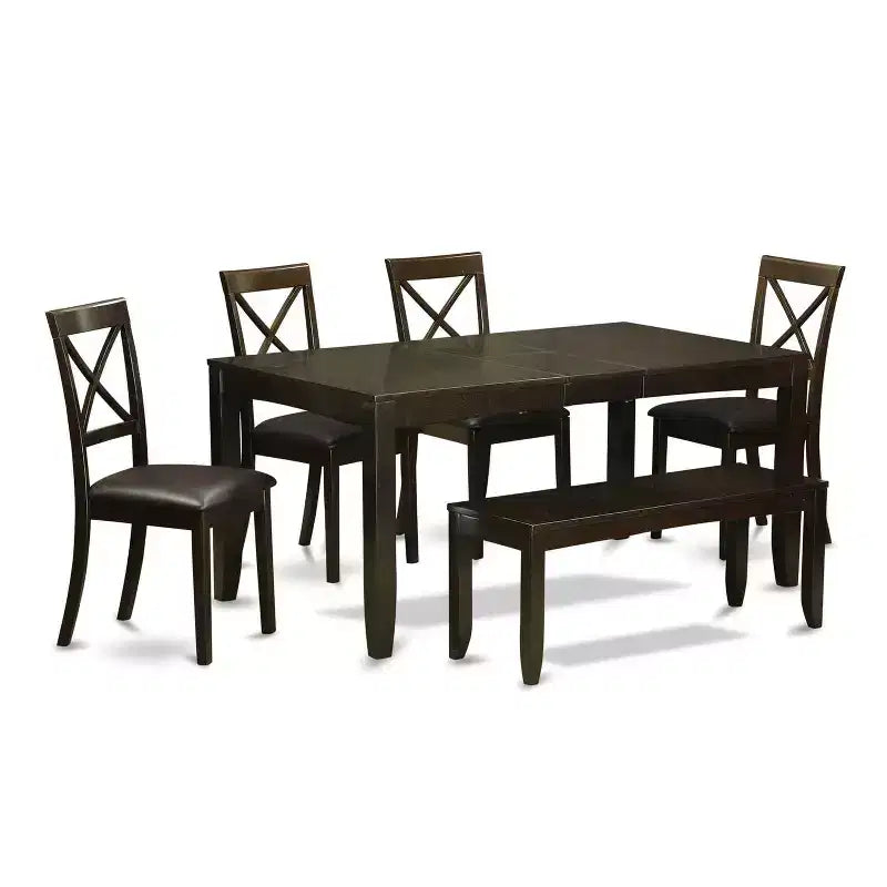 Rectangular Dining Table Set with Kitchen Chairs - Modern Dinette Table for Home