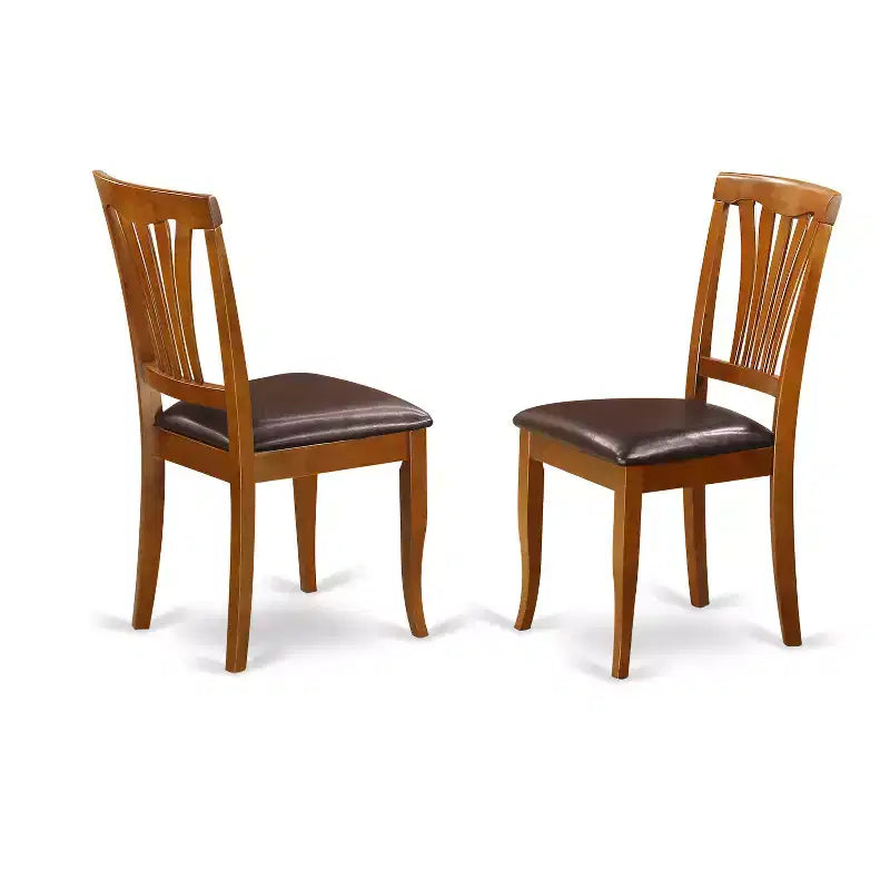 5-Piece Oval Saddle Brown Finish Solid Wood Top Dining table with 4 Chairs with