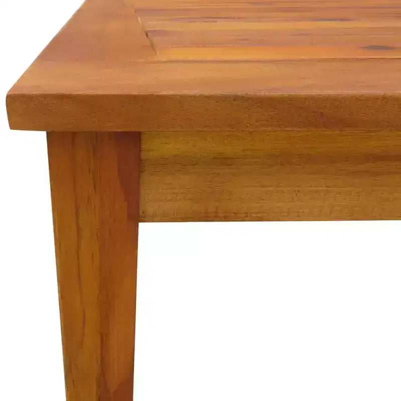 vidaXL Outdoor Dining Set Brown Solid Acacia Wood Medium Foldable