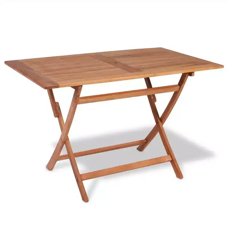 vidaXL Garden Table And Chair Warm wood color Solid Teak wood 5-Piece Set