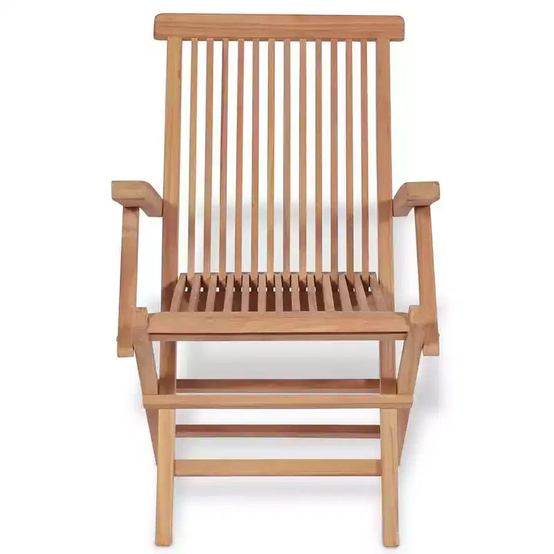 vidaXL Garden Table And Chair Warm wood color Solid Teak wood 5-Piece Set