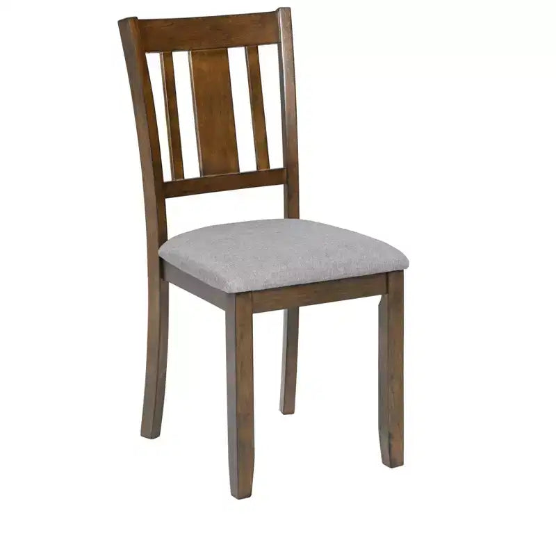 sumyeg 5 Piece Wooden Dining Table Set with 4 Chairs for Kitchen or Dining Room