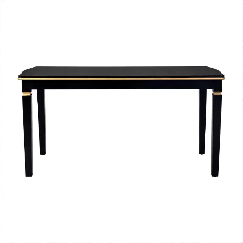 Retro 6 Pieces Kitchen Dining Table Set, Rectangular Table and 4 High-Back Tufted Chairs & Bench, Wood Dining Room Table Set for 6