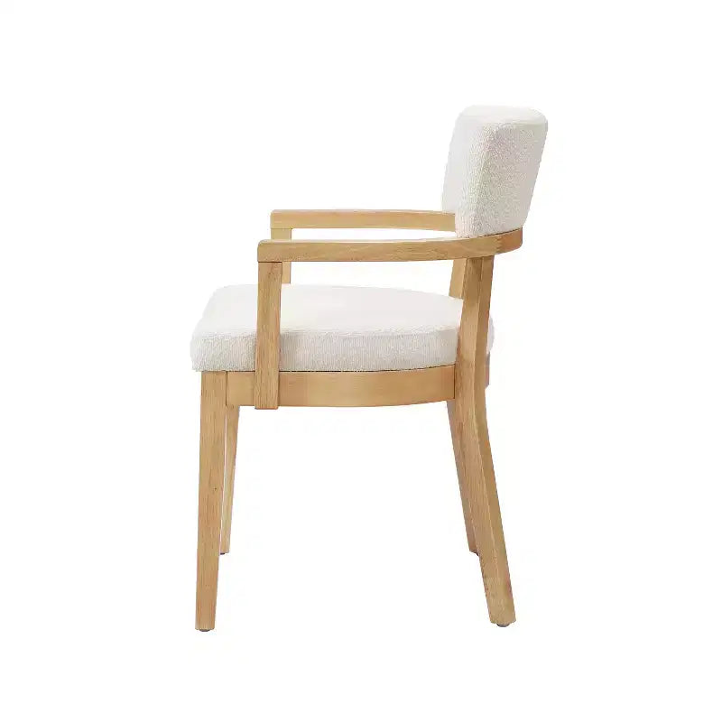 Christopher Knight Home Raisa 5 Piece Farmhouse Rubberwood Dining Set with Boucle Upholstered Chairs