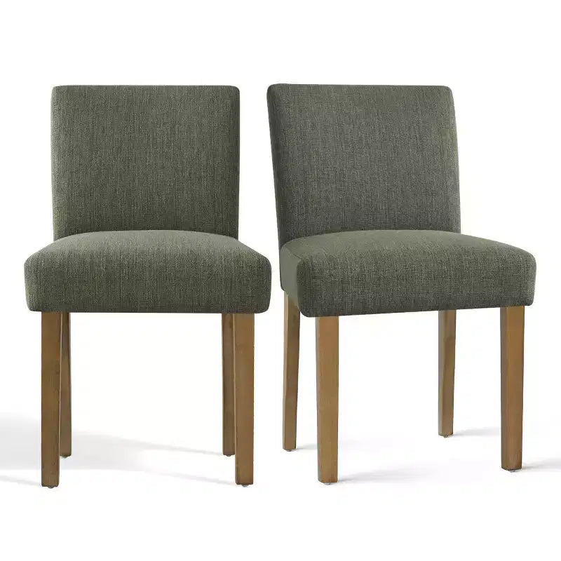 Expandable Dining Table Set for 8, Rectangular Table with Removable Leaves and Armless Linen Chairs, Featuring Solid Wood Legs-Panipeachy