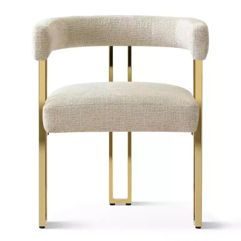 47-83 Extendable Dining Table Set for 6, Natural Wood-Tone Table and 6 Upholstered Chenille Dining Chairs with Metal Legs-Panipeachy