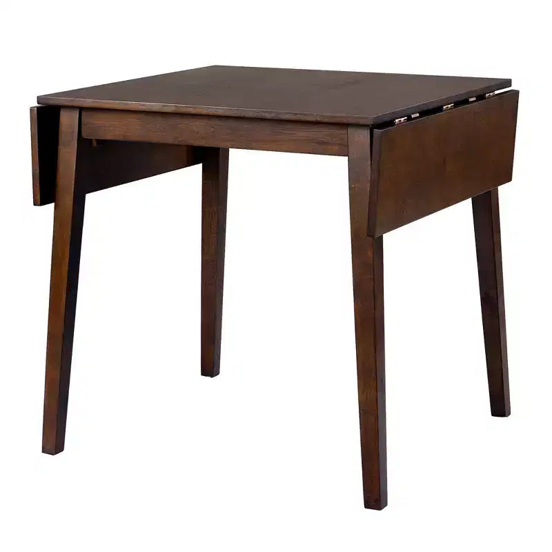 GDFStudio Harlan Dining Table Set with Drop Leaf Table and 4 Upholstered Chairs