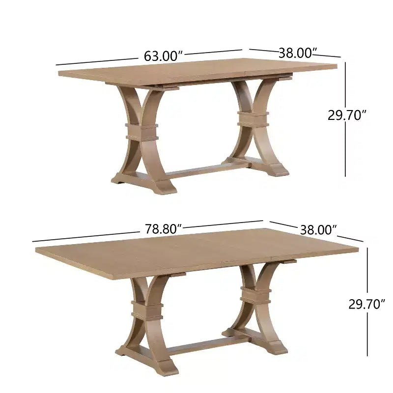 Christopher Knight Home Lyra 7 Piece Contemporary Rubberwood Upholstered Dining Set with Expandable Dining Table