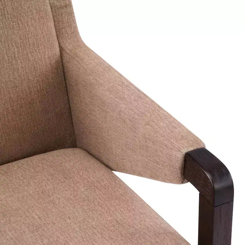 Christopher Knight Home Lindiwe Modern 7 Piece Rubberwood Linen Upholstered Dining Set with Rectangular Table