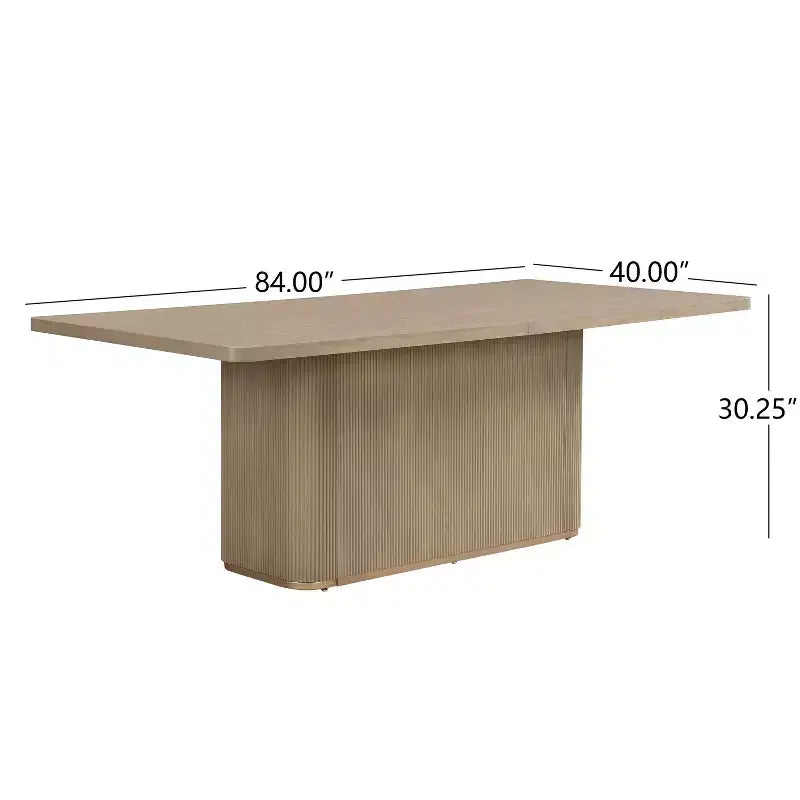 Christopher Knight Home Lindiwe Modern 7 Piece Rubberwood Linen Upholstered Dining Set with Rectangular Table